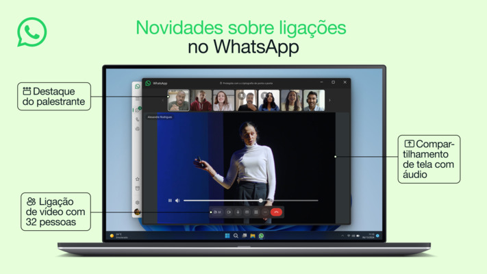 Ligações com melhor qualidade no computador e no celular.