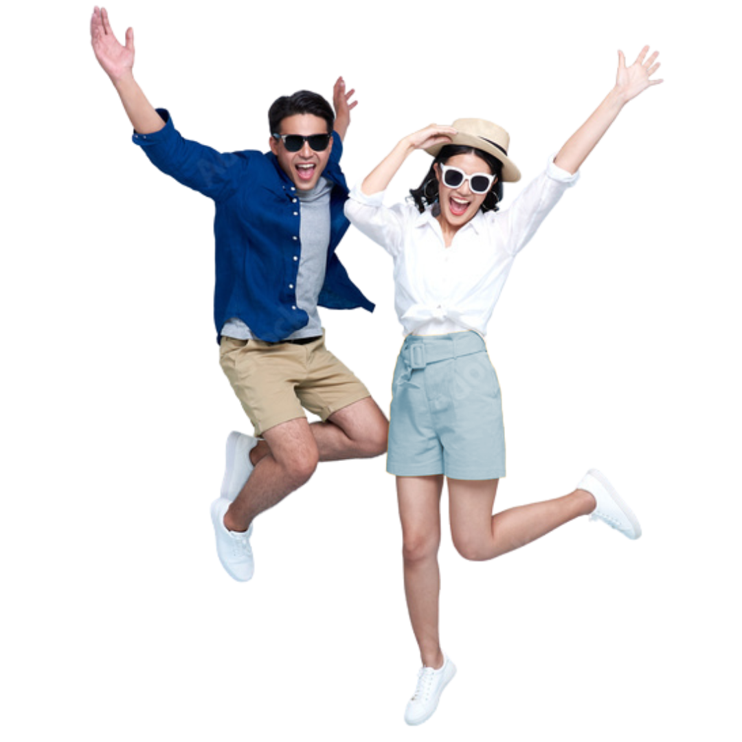 Imagem de pessoas felizes
