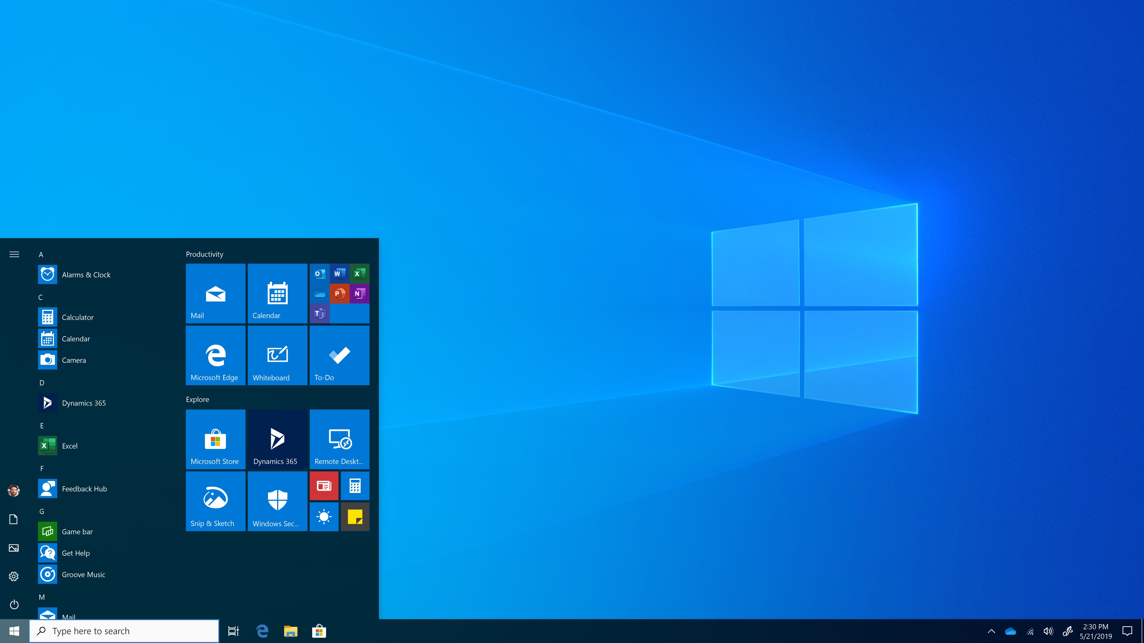 Menu Iniciar do Windows 10